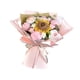 thumbnail image 3 of Ramo De Flores De Ganchillo, Aniversario De Primavera, Girasol Artificial Hecho A Mano En Casa, Color Rosa, 3 of 5