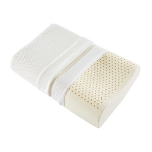 Bothyi - Almohada De Látex Ergonómica Premium Para Dormir Para Una Sola Persona Con Funda Extraíble De 40 Cm X 60 Cm