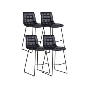 Habita2 Chile - Pack 4 Taburete Cuero Blacky