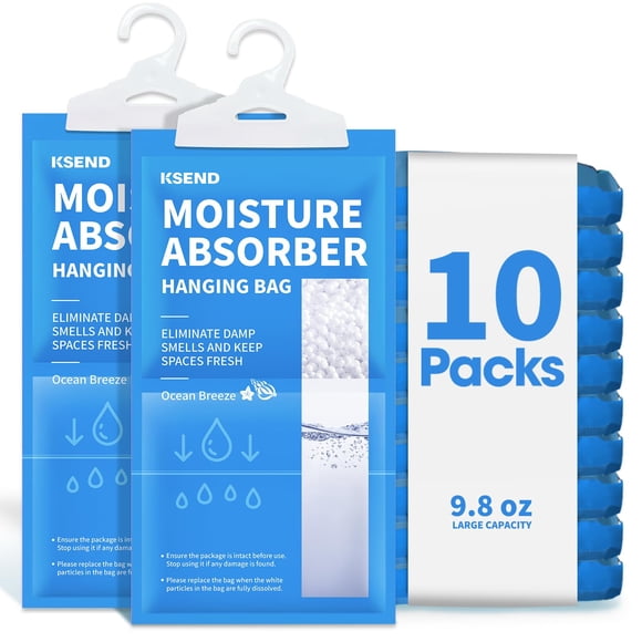 Absorbedor de humedad Ksend, paquete de 10 bolsas deshumidificadoras, 290 ml Ocean