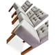 thumbnail image 1 of pack de 4 sillas gris capitone felpa, 1 of 1