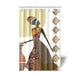 thumbnail image 1 of Cortina de ducha para baño con diseño de mujeres afroamericanas, con ganchos, tamaño 48 x 72 pulgadas, 1 of 3