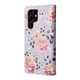 thumbnail image 5 of FOXDOCK Funda Tipo Cartera Floral para Samsung Galaxy S22 Ultra 5G ,Funda con Tapa de Cuero PU, Protección Antigolpes con Ranuras para Tarjetas y Soporte, 5 of 5