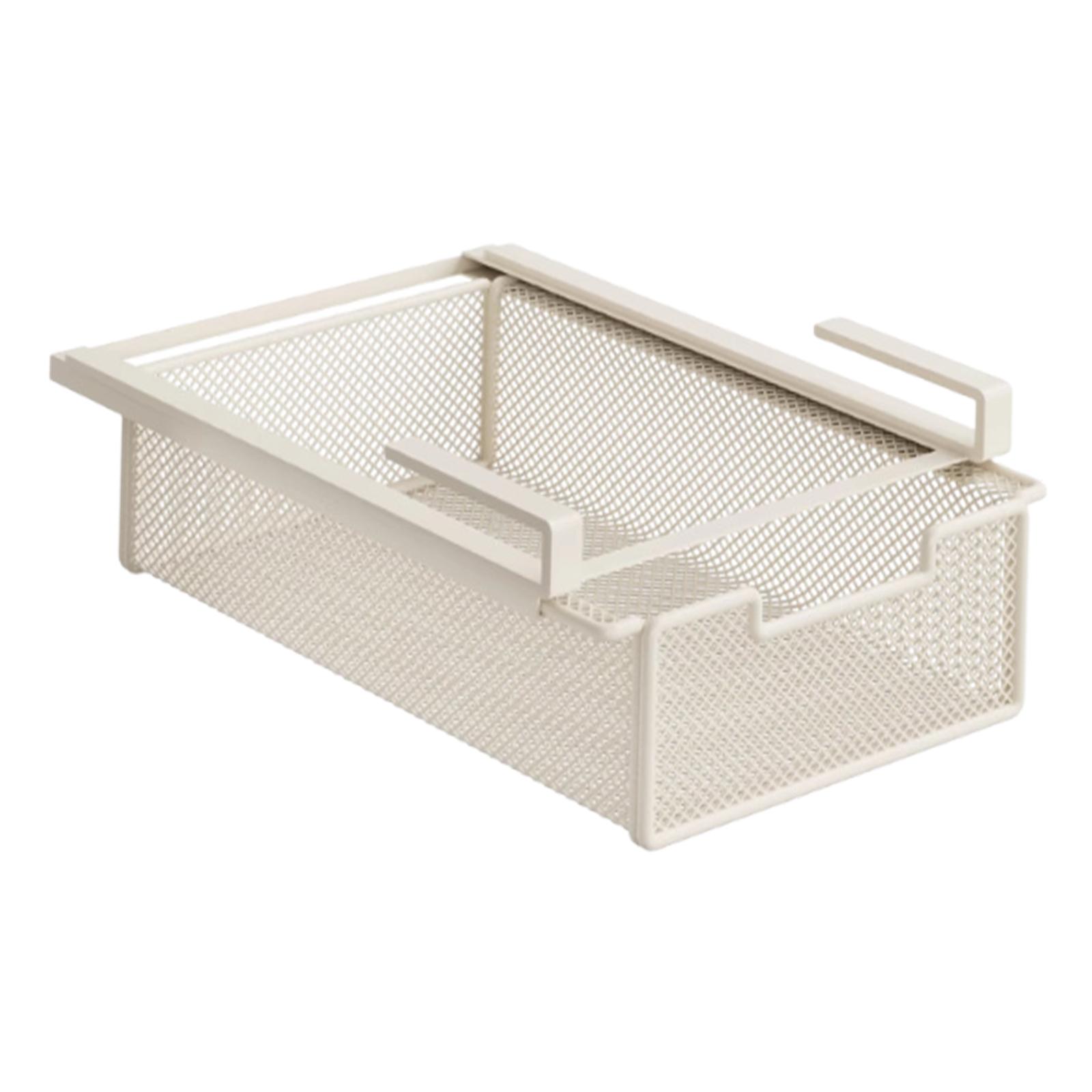 Bothyi - Cesta De Almacenamiento Para Debajo Del Estante, Cajón Para Armario, Organizador De Metal