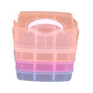 Ioensy - Caja De Herramientas De Joyería Portátil Abs Para Cuentas, Aretes, Colección De Exhibición