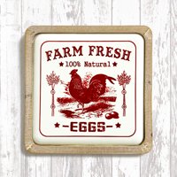 Colateral - Cuadro Enlozado Gallina