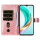 thumbnail image 4 of Funda con Cremallera para Honor X6B 4G, Carcasa Cartera de Cuero PU con Soporte y Tarjetero, 4 of 6