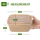 thumbnail image 2 of Envases de comida AICHEF, 50 unidades, papel de 1 litro con tapas, aptos para microondas, 2 of 8