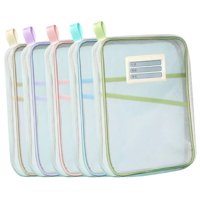 Ioensy - 5 Bolsas De Malla Con Cremallera Para Documentos, Bolsas De Archivos Para Organizar Viajes En Casa