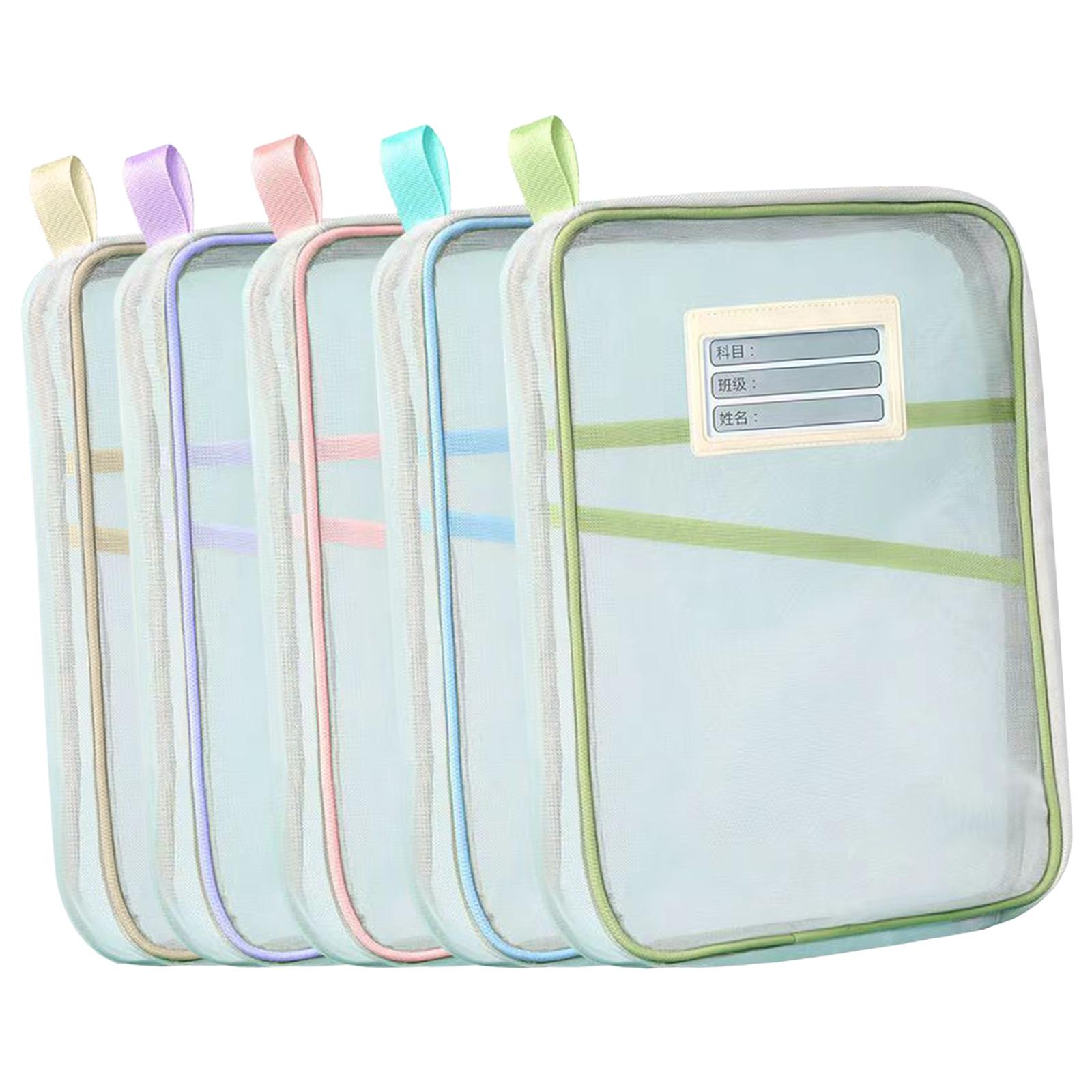 Ioensy - 5 Bolsas De Malla Con Cremallera Para Documentos, Bolsas De Archivos Para Organizar Viajes En Casa