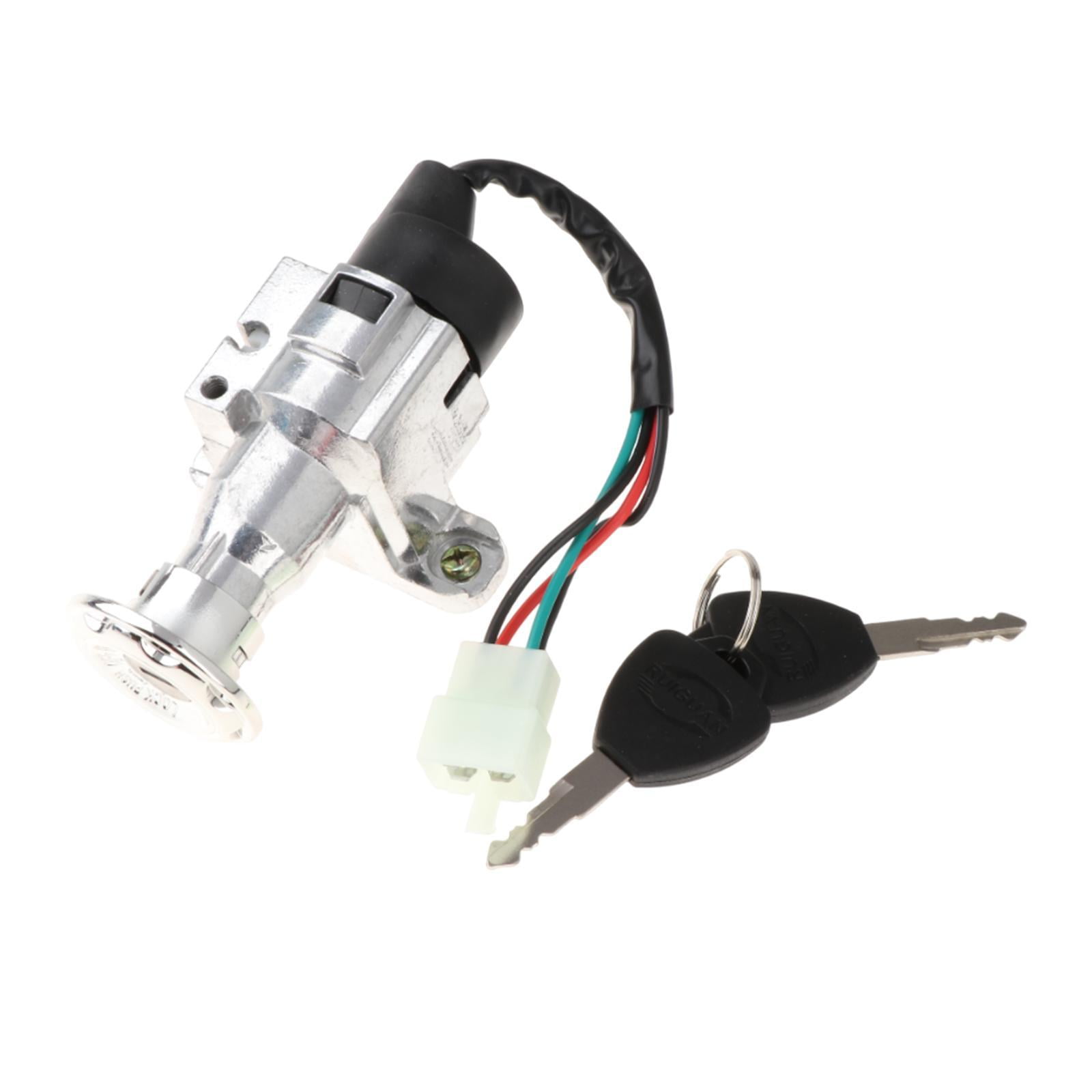 Magideal - Cerradura Para Scooter De Motor Eléctrico, Accesorio Para Bicicleta Eléctrica, Juego De Cerradura De Encendido Y Apagado De Fácil Instalación Genérica De 10 A 19 Mm