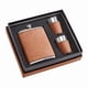 thumbnail image 3 of Set de petaca Atlanta Jewelers Supply, piel sintética, color caramelo, 3 of 3