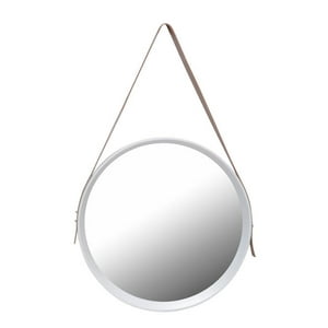 Vgo - Espejo Red. Blanco 52X52X5 C/Correa Cuer