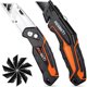 thumbnail image 1 of REXBETI Box Cutter de 2 unidades, cuchillos cartoneros con almacenamiento de hojas, 1 of 3