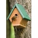 thumbnail image 2 of Birdhouse Woodlink Going Green Wren House GGWREN Marrón/Verde, 2 of 6