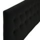 thumbnail image 3 of Respaldo Botone Felpa 2 Plazas Negro, 3 of 5