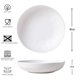 thumbnail image 5 of Juego de 6 platos hondos para pasta ZAROCRUS de 23 cm, 1,2 L, melamina blanca, 5 of 5