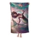 thumbnail image 3 of Sirena Negra Toalla de playa de secado rápido con diseño temático, regalo para mujeres y niñas, ideal para cumpleaños, fans, amantes de la música, uso en la playa o al aire libre, 78 × 160 cm, 3 of 6