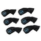 thumbnail image 5 of 6pcs Golf Club Head Cover Irons Headcover Protector Con Número Negro, 5 of 5