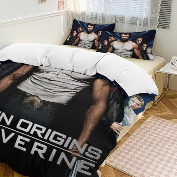 Wolverine Bedding Comforter Sets 3-Piece Bedding Set Soft Warm Bed Set for Bedroom All Season