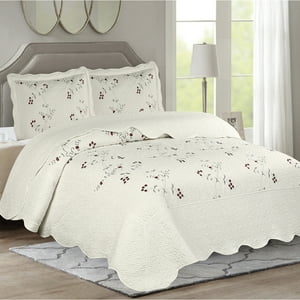 Quilt Andes Bordado Toronto Gris