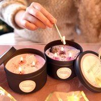 Inspireyes - Set De Velas Aromáticas Inspieyes, 550 Ml, Cera De Soja Con Cristal