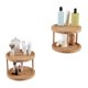 thumbnail image 5 of Lazy Susan Classic Cuisine, bambú totalmente natural, 2 niveles, 25 cm, 5 of 7