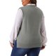 thumbnail image 3 of Agnes Orinda Chaleco de Suéter Talla Grande para Mujeres Cuello en V Chalecos de Punto Sólido Clásico Sin Mangas Suéteres Tops 2X Gris, 3 of 6