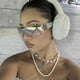 thumbnail image 2 of Trendy Rimless Y2K Sunglasses for Women and Men - Futuristic Oversized Frameless Sun Glasses with Shield Shades, 2 of 5