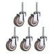 thumbnail image 3 of 5 uds ruedas para cuna ruedas universales, ruedas giratorias suaves silenciosas sin ruido para trabajo pesado ruedas giratorias con vástago giratorio 5 cm de diámetro, 3 of 5