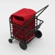 thumbnail image 5 of casa de mu?ecas carrito de compras de metal en miniatura con bolsa roja ni?os pretender jugar juguete, 5 of 6