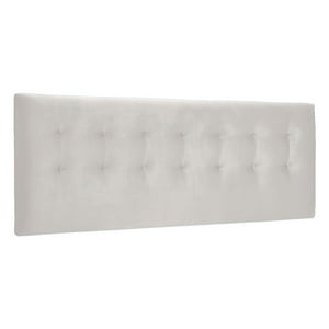 Bodevir - Respaldo Botone Felpa 2 Plazas Crudo