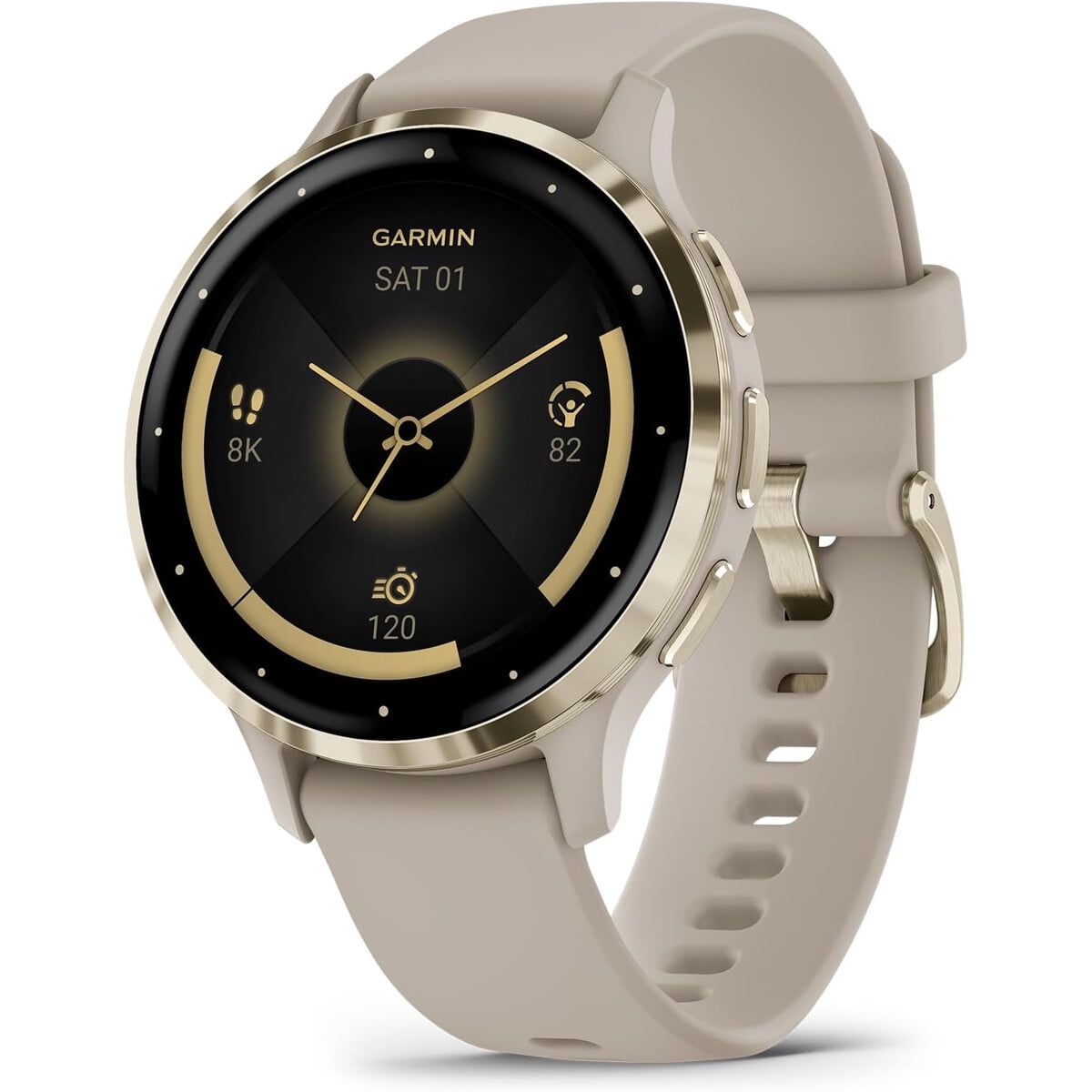 Smartwatch Garmin Venu 3s 41mm Soft Gold Amoled Gps 8gb