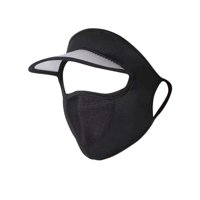 Magideal - Mascarilla Facial Para Mujer, Sombrero Para El Sol, Protección Solar De Seda, Visera Cómoda, Sombrero De Ala Ancha, Cubierta Facial Para Ciclismo, Esc Negro