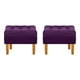 thumbnail image 1 of Set Pouf Wood 1c Felpa 04 Morado, 1 of 5
