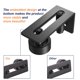 thumbnail image 2 of Guía de piso para puerta SMARTSTANDARD, rodillo plano ajustable, negro, 2 of 7