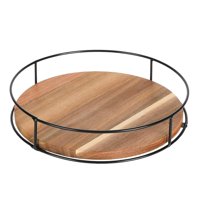 Magideal - Bandeja Giratoria, Bandeja De Almacenamiento Giratoria, Organizador Giratorio De 360 Grados, Estante De Especias Para Decoración De Comedor, Despensa 11 Pulgadas