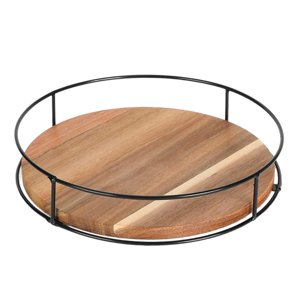 Magideal - Bandeja Giratoria, Bandeja De Almacenamiento Giratoria, Organizador Giratorio De 360 Grados, Estante De Especias Para Decoración De Comedor, Despensa 11 Pulgadas