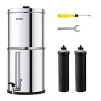 Sistema De Filtro De Agua Vevor Gravity-Fed 2.25L Stainless-Steel
