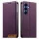thumbnail image 1 of Funda Tipo Cartera de Cuero Sintético para Samsung Galaxy S26 Bloqueo RFID, con Ranuras para Tarjetas y Bolsillo para Efectivo, Cierre Magnético Fuerte Morado, 1 of 6
