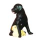 thumbnail image 5 of 1/64 Miniatura Perro Mini Figura Mu?eca Escena Callejera Modelo StyleA Negro Amarillo, 5 of 5