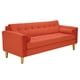 thumbnail image 2 of Sofa Retro 3cg Felpa 01 Naranja, 2 of 6