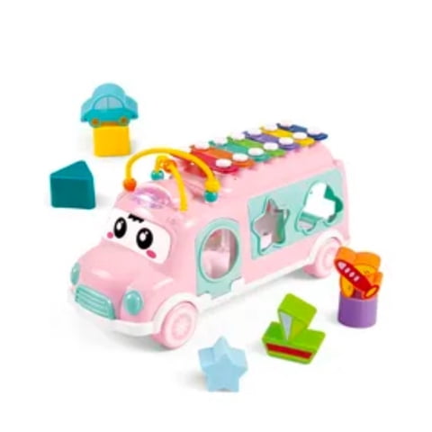 Mundinfans - Bus Xilófono Con Piezas Encaje Rosado