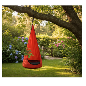 Genérico - Silla Colgante Columpio Sensorial Hamacas Interior/Exterior Rojo