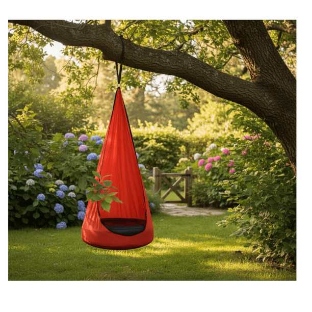 Silla Colgante Columpio Sensorial Hamacas Interior/exterior Rojo
