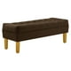 thumbnail image 2 of Banqueta Wood 2c Felpa 01 Chocolate, 2 of 4