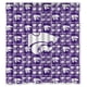 thumbnail image 1 of Cortina de ducha de los Kansas State Wildcats, juego de cortina de baño con ganchos, tamaño 66 x 72 pulgadas, 1 of 3