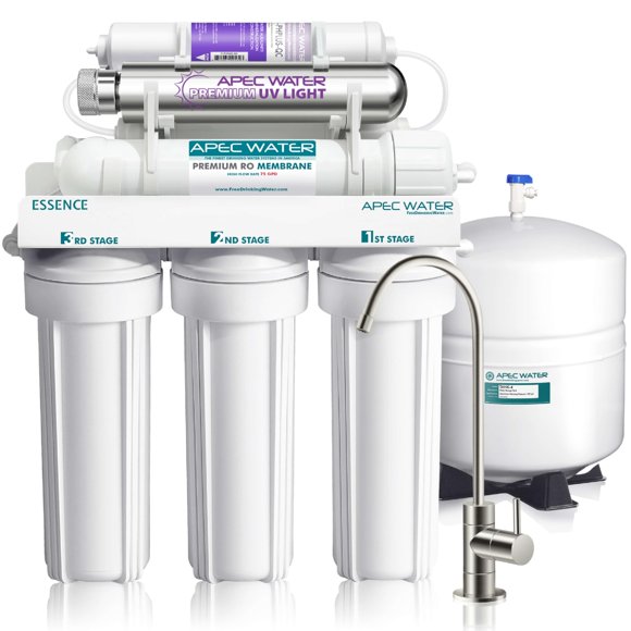 Sistema de filtro de agua APEC ROES-PHUV75 75GPD Esterilizador UV de 7 etapas