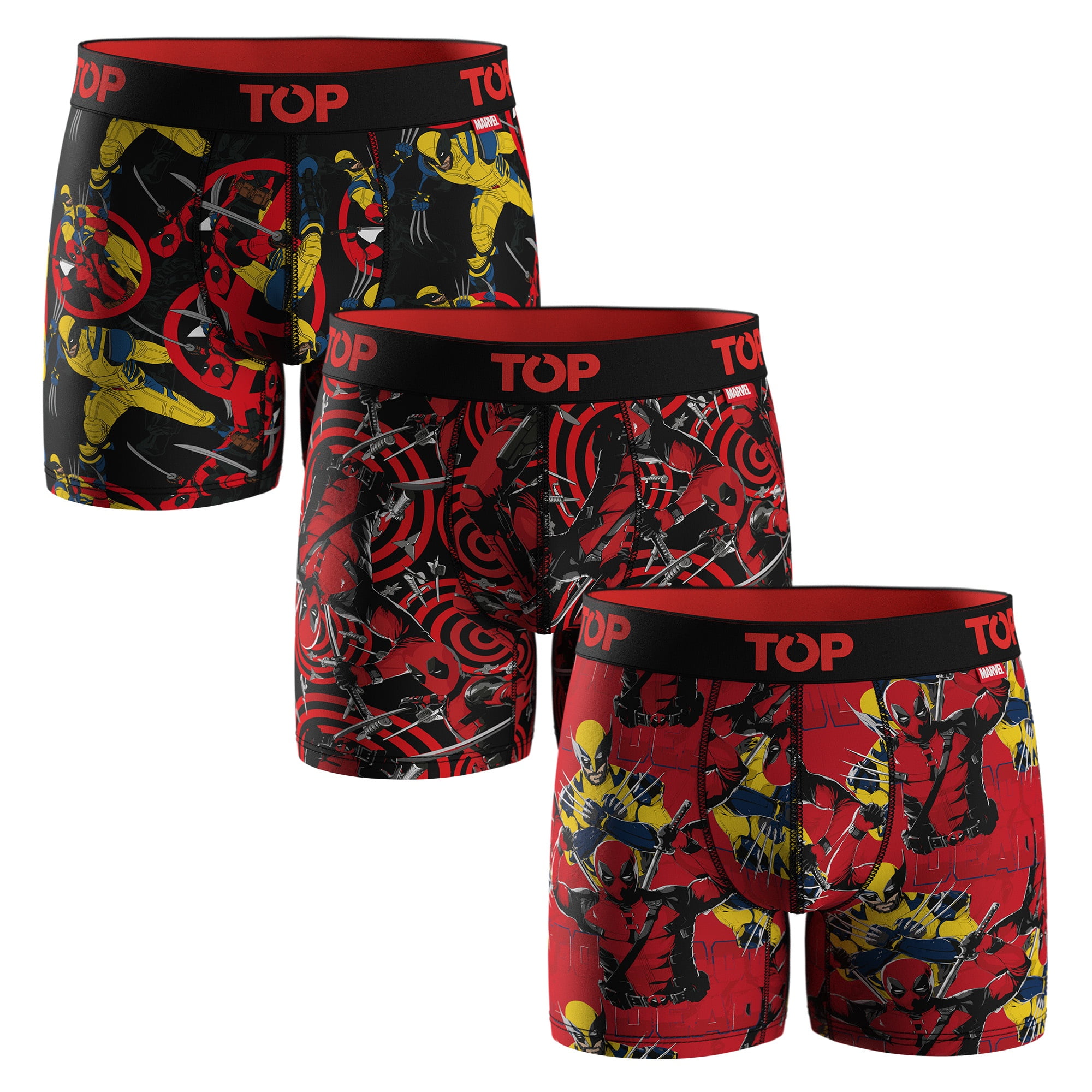 Top - Bóxer Medio Algodón Pack 3 Marvel C17