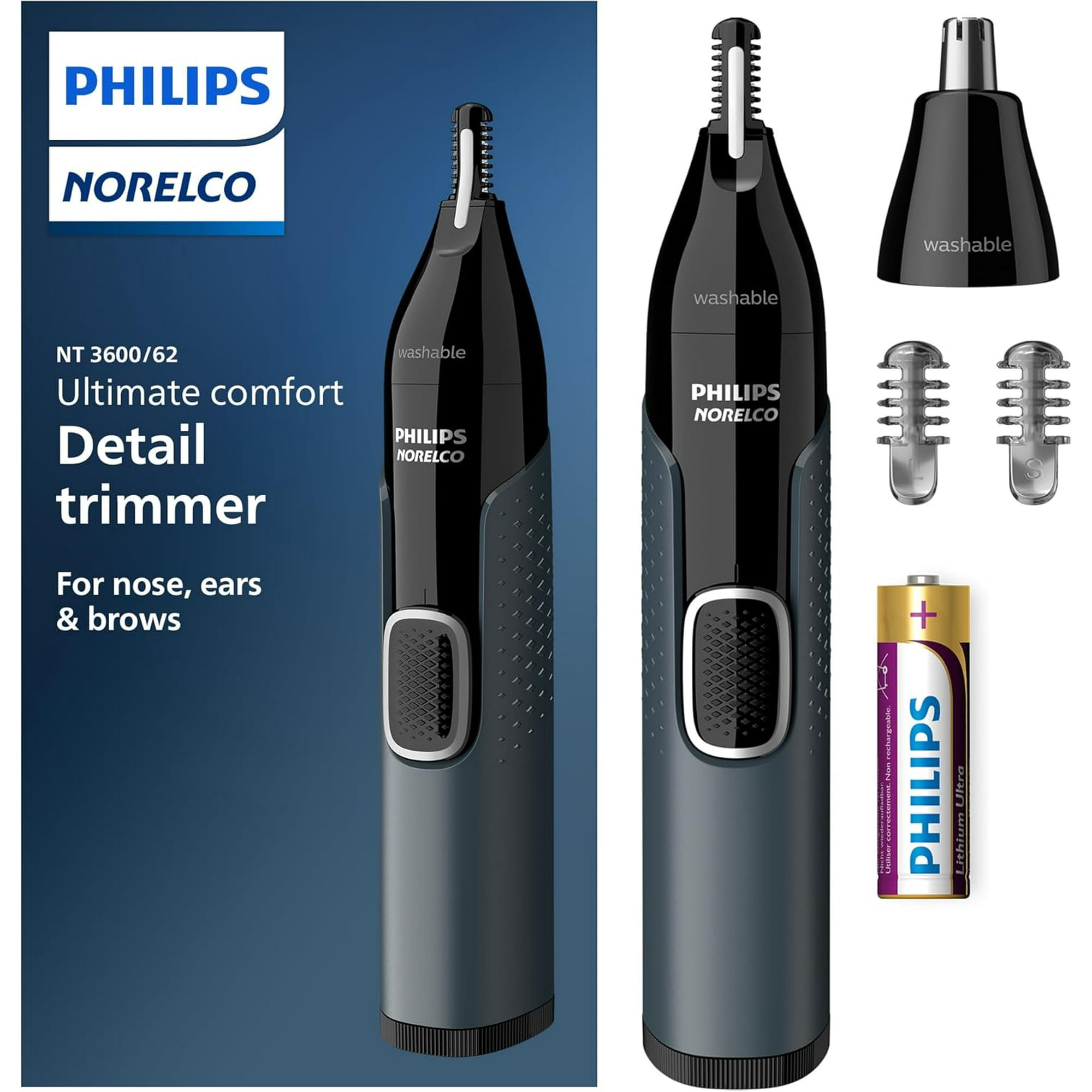 Philips Norelco 3000 Recortador Para Nariz, Oreja Y Cejas